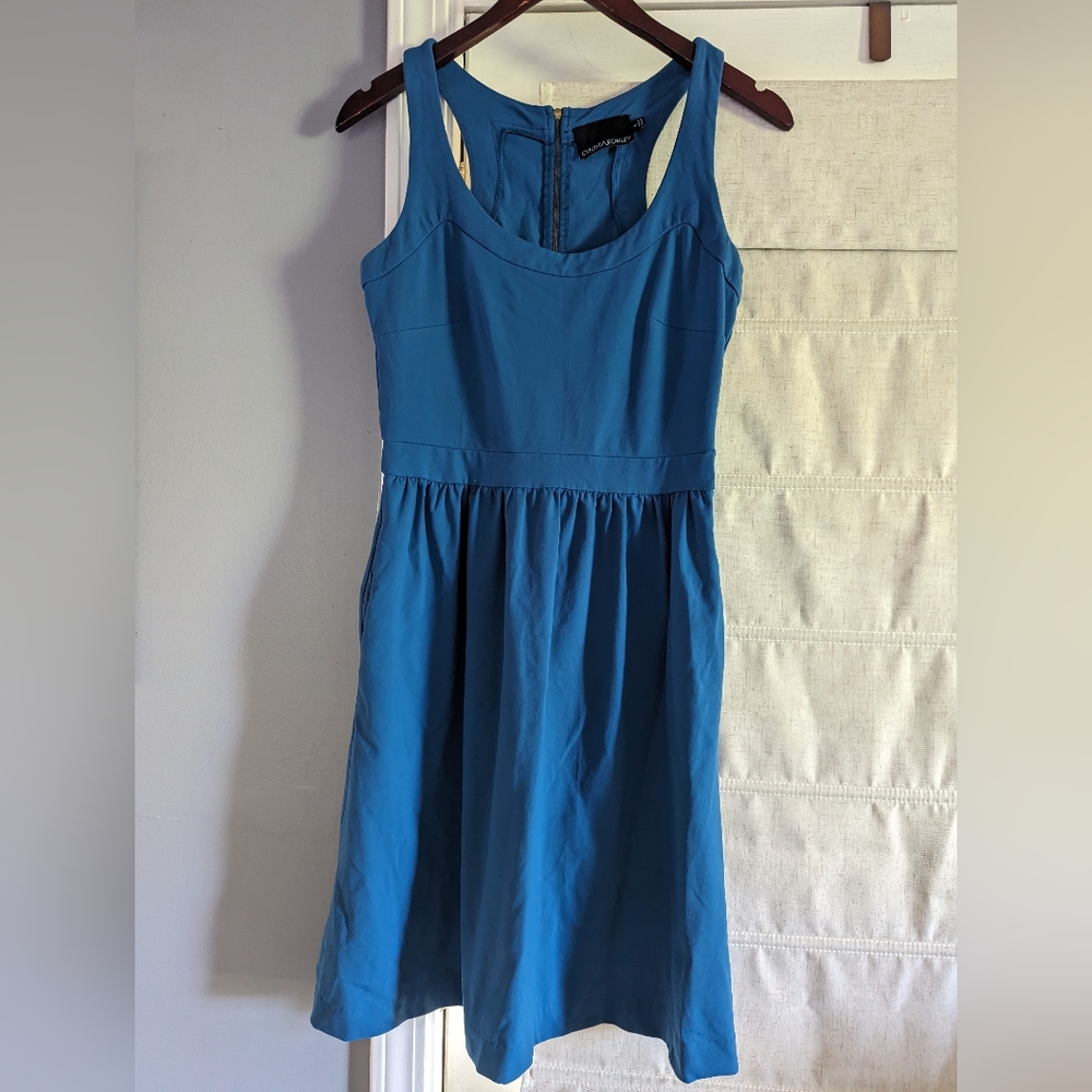 Cynthia Rowley Teal Dress Women's Sz Small Spring Summer Sleeveless Blue
